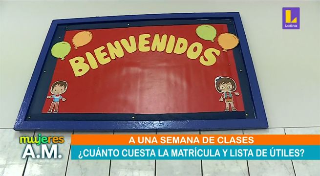 ¡Atención mamás!: ¿Cuánto cuesta la matrícula y lista de útiles?