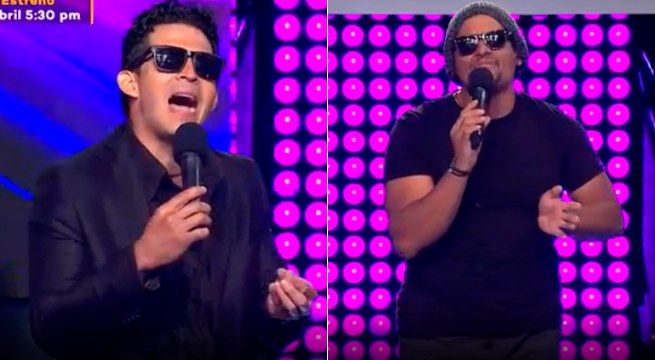 Los imitadores de Marc Anthony y Huey Dunbar se enfrentaron este miércoles