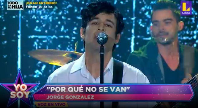 El imitador de Jorge González nos cantó el tema “Por qué no se van”