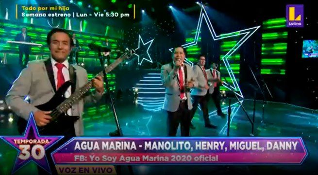 Los imitadores de Agua Marina pusieron a bailar al jurado con “Estoy enamorado”