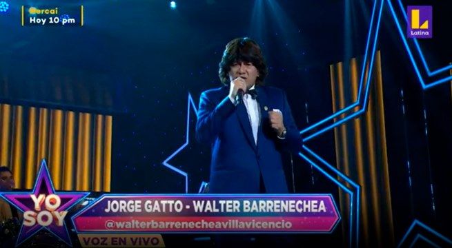 El imitador de Jorge Gatto cantó “Con La Misma Moneda”