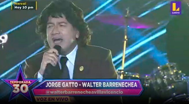 El imitador de Jorge Gatto cantó “Tormenta de Verano / Río Verde”