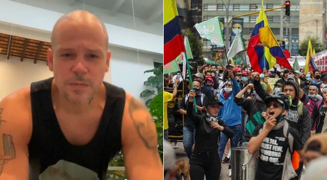 Residente mostró su apoyo a los protestantes en Colombia