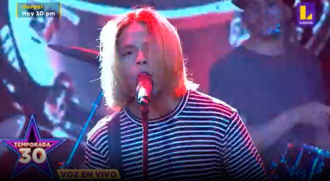 El imitador de Kurt Cobain sorprendió con “Drain You”