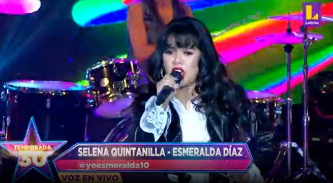 La imitadora de Selena sorprendió al cantar “Amor Prohibido”