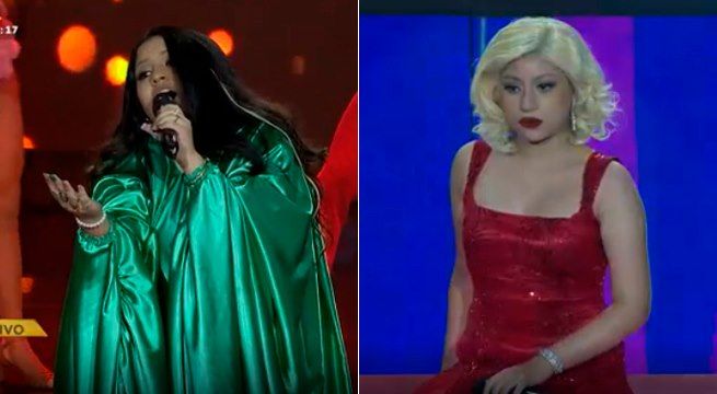 La imitadora de ‘La India’ retó a la imitadora de ‘Christina Aguilera’