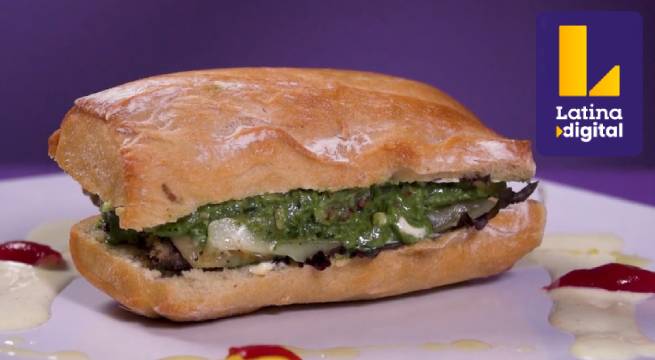 Mira cómo preparar un rico ‘Sandwich de bisteck apanado al pesto’ [Video]