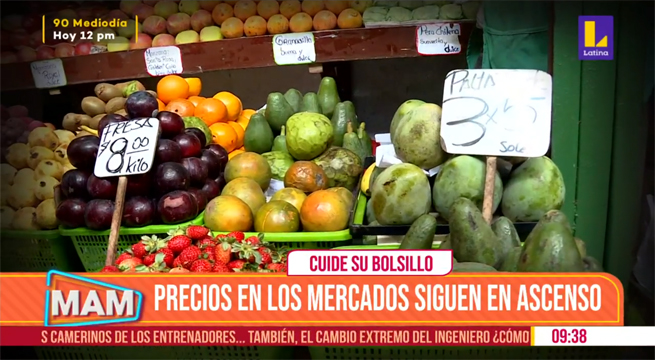 Precios en los mercados siguen en ascenso