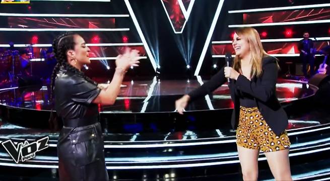 Marisella Valdivia le puso sabor a la noche al cantar “Si tú eres mi hombre”