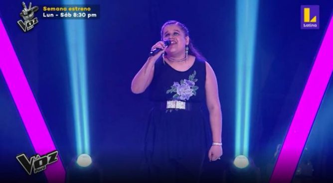 Giselli Ramírez enamoró a los entrenadores de La Voz Perú con su hermosa presentación
