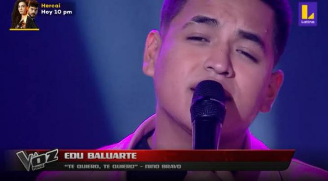 Edu Baluarte sorprendió a los entrenadores de La Voz Perú