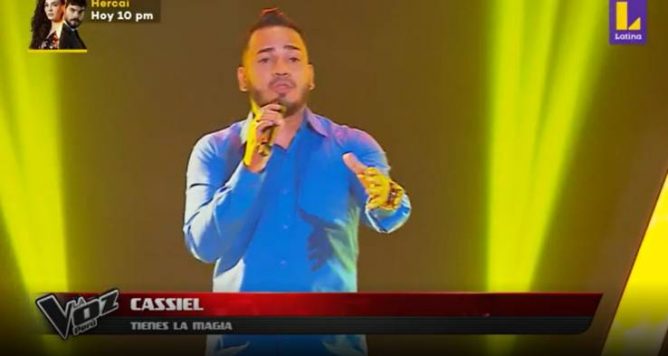 Cassiel sorprendió a los entrenadores con el tema “Tienes la magia”