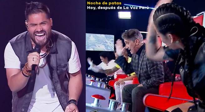 Randy Feijoo encandiló a los cuatro entrenadores al cantar “Entrégate”