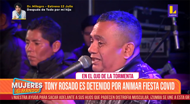 Tony Rosado es detenido por animar “fiesta Covid”