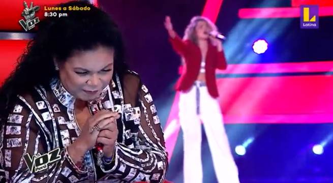 Génesis Poveda intentó convencer a los entrenadores con el tema Mi Buen Amor”