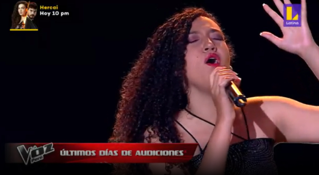 Natasha Hernández convenció a Daniela Darcourt con su presentación