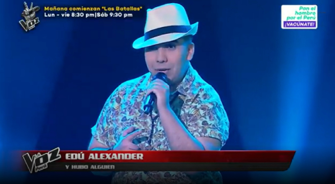 Edú Alexander sorprendió a los entrenadores con este tema