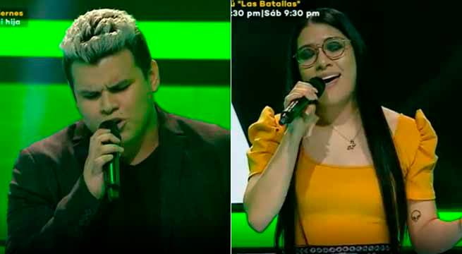 Bryan Avilés y Fiorella Hidalgo cantaron “Bésame” en la segunda batalla de la noche