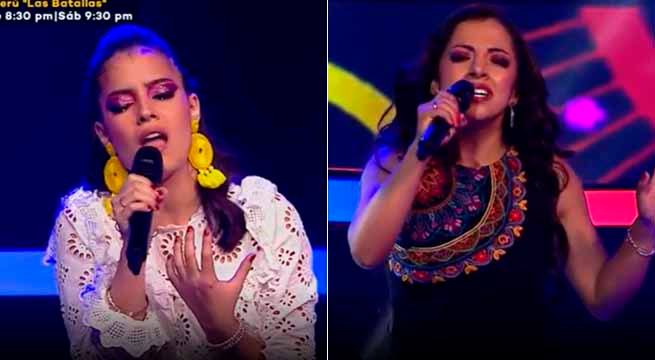 Luz Merly y Carmen Marina cantaron “Lejos De Ti” en la primera batalla de la noche