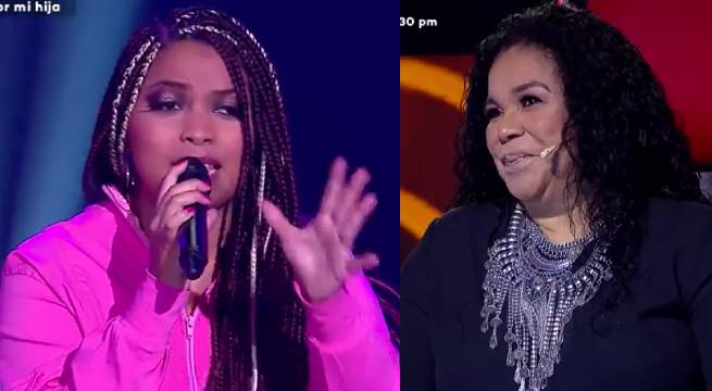 Narda Pumarada convenció a los cuatro entrenadores con su gran voz