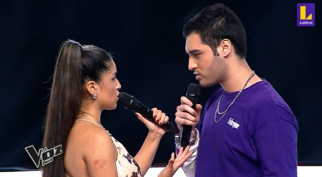Andrea Victoria y Sebastián Morillas se lucieron al cantar “Sin miedo a nada”