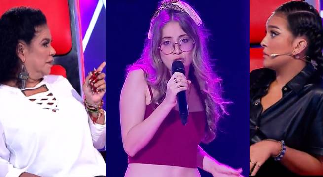 Coralie Mestanza hizo girar a los cuatro entrenadores con su gran interpretación