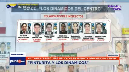 Militantes del Perú Libre implicados en la presunta organización criminal