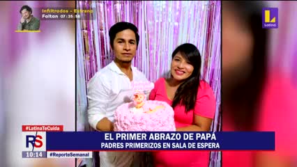 El primer abrazo de papá: Padres primerizos en sala de espera