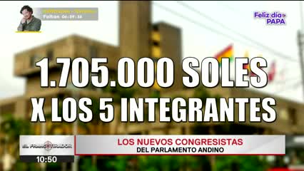 Los nuevos congresistas del Parlamento Andino