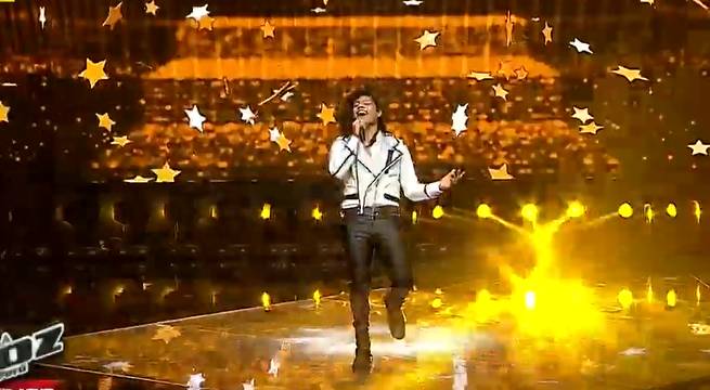 Jeam Pool Moreno cantó “Lloviendo estrellas” en la Noche de Eliminación