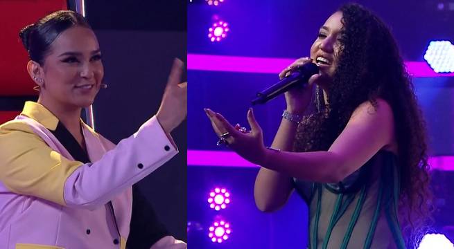 Natasha Hernández cantó “Contigo aprendí” para evitar ser eliminada
