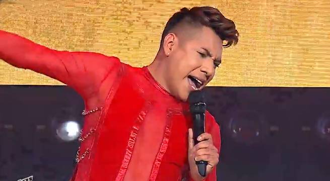 Giani Méndez le puso sabor a la noche al cantar “Burundanga / La pollera colorá”