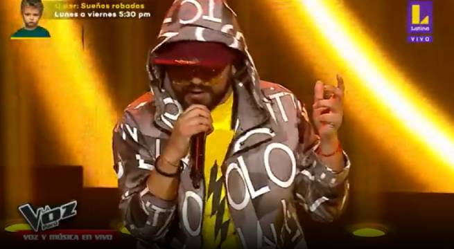 Iván MC se paró en el escenario de La Voz Perú para cantar su versión de “My Space”