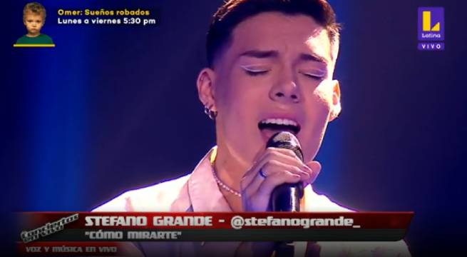 Stefano Grande sorprendió a todos con el tema “Cómo Mirarte”