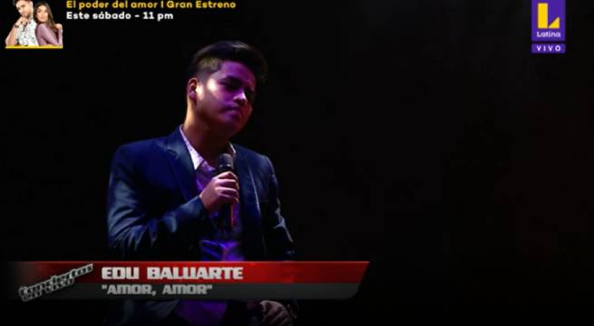 Edu Baluarte nos regaló el tema “Amor, Amor” en la noche de eliminación