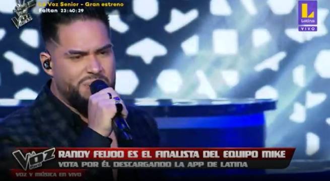 Randy Feijoo abrió la gala final de La Voz Perú con el tema “Hasta que me olvides”