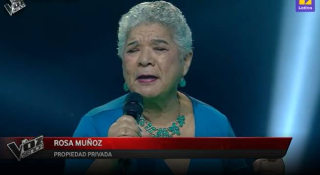 Rosa Muñoz cantó “Propiedad privada” en ‘La Voz Senior’