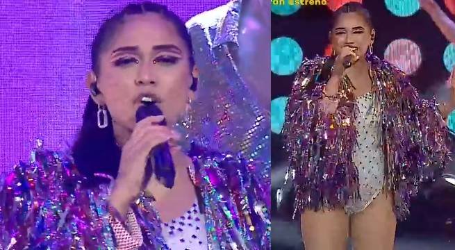 Nicolle Manrique cantó un mix de temas disco en su más reciente concierto