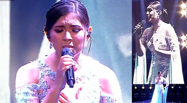 Nicole Manrique cantó “Y si fuera ella” en su concierto del viernes