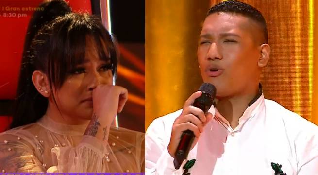 Aldair Sánchez cantó “Dos gardenias” y conmovió a Daniela Darcourt