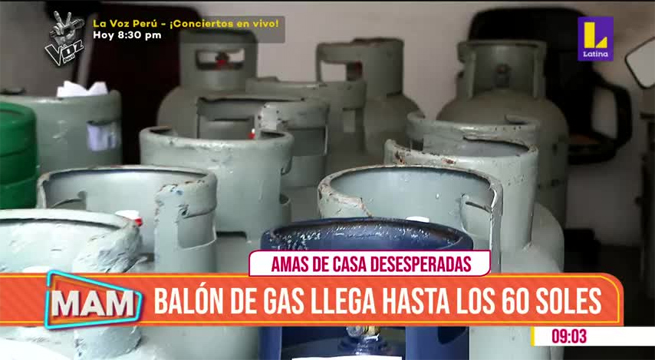 Balón de gas llega hasta los 60 soles