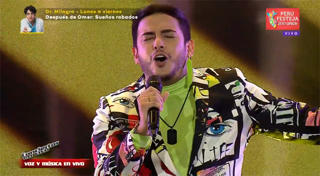Freddy Armas cantó “Morir de amor” para abrir los conciertos del miércoles