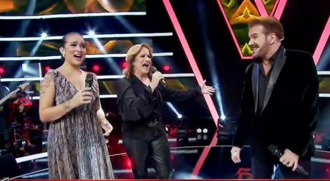 El dúo Pimpinela y Daniela Darcourt cantaron “A esa” en La Voz Senior