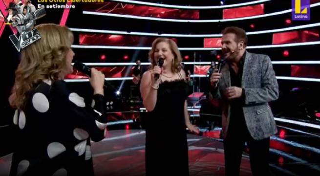 Mariana Larco cantó “Derroche” y se sumó al equipo del dúo Pimpinela