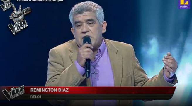 Remington Díaz cantó “Reloj” en La Voz Senior