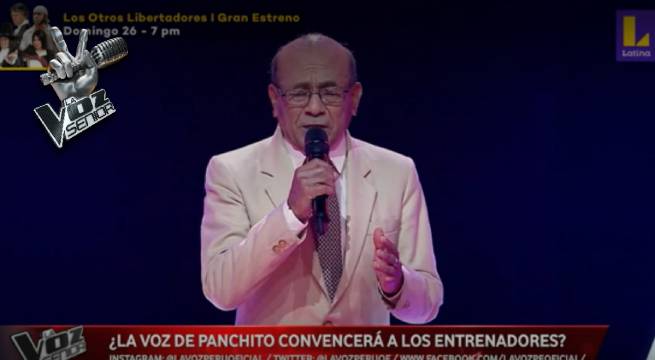 Panchito Morales cantó “Rebeca” en La Voz Senior