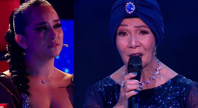 Virginia Cano cantó el tema “Mar y cielo” en la Noche de Eliminación