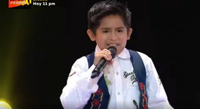 Gianfranco Bustíos cantó el tema “Flor de retama”