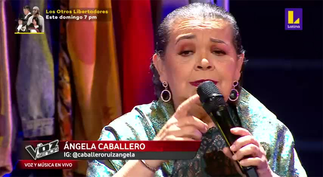 Ángela Caballero cantó el tema “Veinte años” en la gala del martes