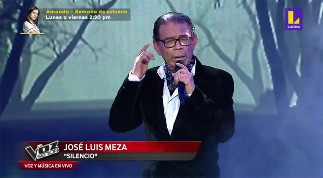 José Luis Meza retumbó el escenario al cantar “Silencio”